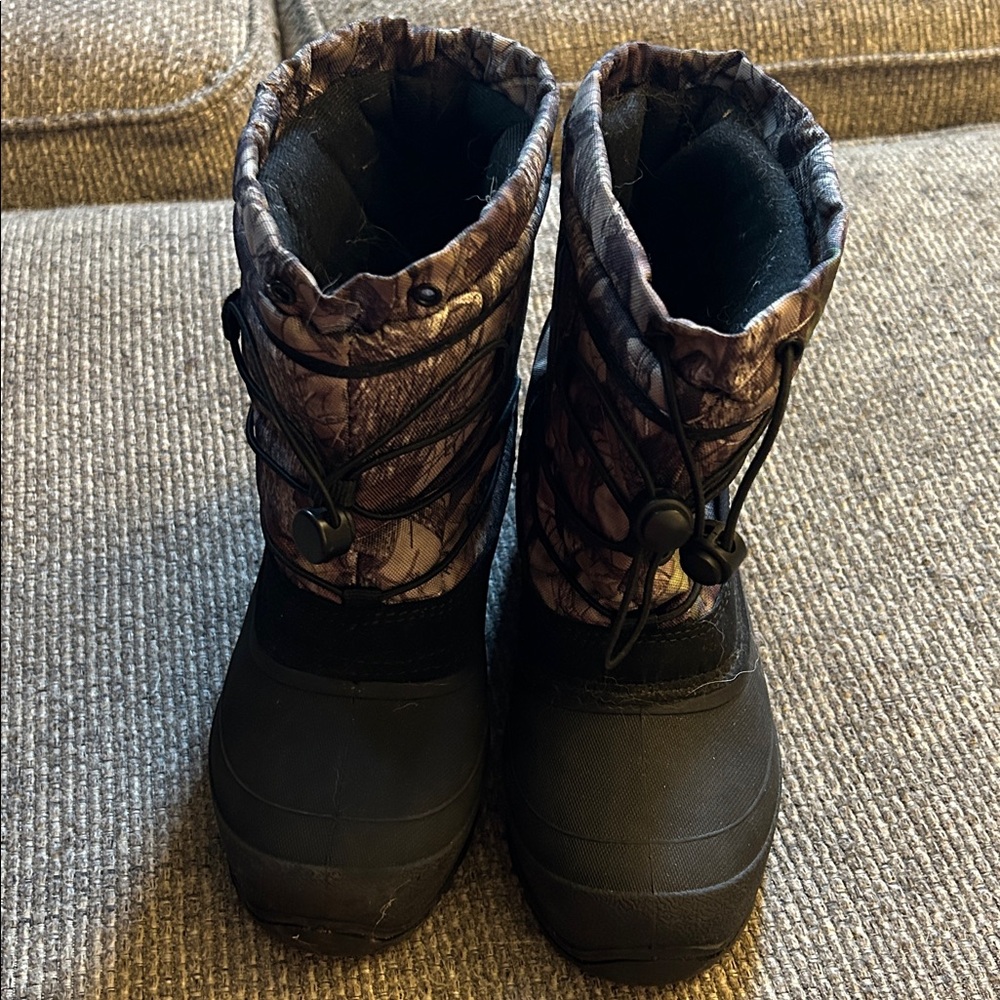 Children's Black and Brown Winter Boots